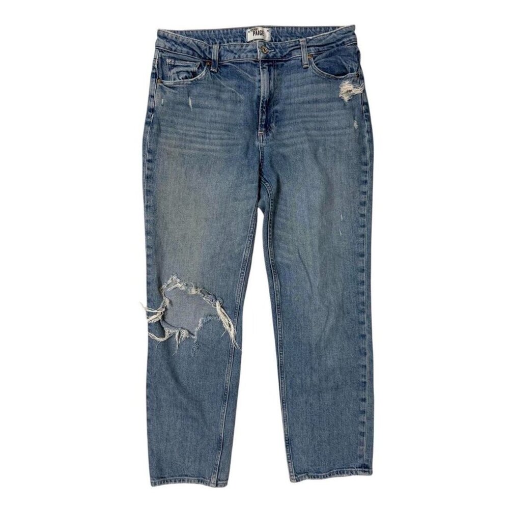 Paige Distressed Noella Blue Denim Jeans Size 30
